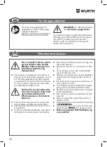 Preview for 28 page of Würth 0702 048 100 Translation Of The Original Operating Instructions