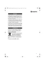 Preview for 12 page of Würth 0702 051 100 Operating Instructions Manual