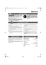 Preview for 13 page of Würth 0702 051 100 Operating Instructions Manual