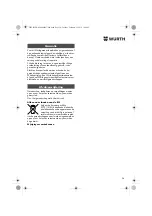 Preview for 24 page of Würth 0702 051 100 Operating Instructions Manual