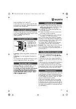 Preview for 26 page of Würth 0702 051 100 Operating Instructions Manual