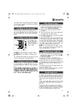 Preview for 29 page of Würth 0702 051 100 Operating Instructions Manual