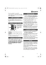 Preview for 35 page of Würth 0702 051 100 Operating Instructions Manual