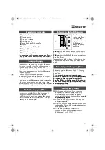 Preview for 38 page of Würth 0702 051 100 Operating Instructions Manual