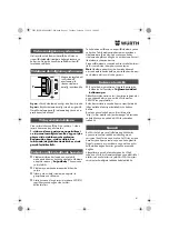 Preview for 41 page of Würth 0702 051 100 Operating Instructions Manual