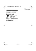 Preview for 42 page of Würth 0702 051 100 Operating Instructions Manual