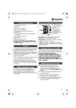 Preview for 44 page of Würth 0702 051 100 Operating Instructions Manual