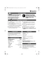 Preview for 49 page of Würth 0702 051 100 Operating Instructions Manual