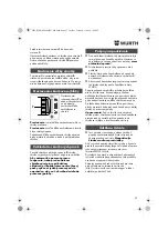 Preview for 53 page of Würth 0702 051 100 Operating Instructions Manual