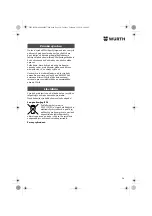 Preview for 54 page of Würth 0702 051 100 Operating Instructions Manual