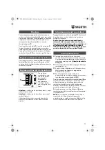 Preview for 56 page of Würth 0702 051 100 Operating Instructions Manual