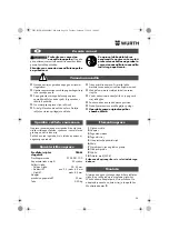 Preview for 58 page of Würth 0702 051 100 Operating Instructions Manual