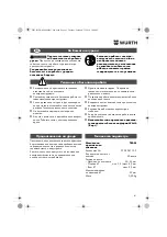 Preview for 61 page of Würth 0702 051 100 Operating Instructions Manual