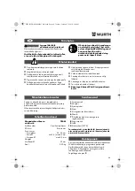 Preview for 64 page of Würth 0702 051 100 Operating Instructions Manual