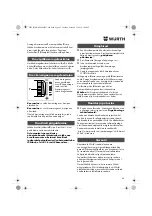 Preview for 65 page of Würth 0702 051 100 Operating Instructions Manual