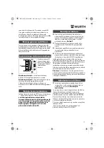 Preview for 71 page of Würth 0702 051 100 Operating Instructions Manual