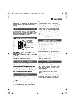 Preview for 77 page of Würth 0702 051 100 Operating Instructions Manual