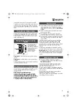 Preview for 80 page of Würth 0702 051 100 Operating Instructions Manual