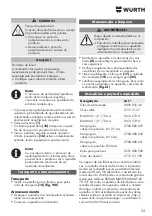 Preview for 53 page of Würth 0702 080 0 Translation Of The Original Operating Instructions