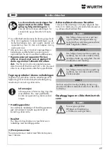 Preview for 69 page of Würth 0702 080 0 Translation Of The Original Operating Instructions