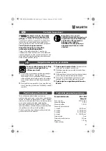 Preview for 63 page of Würth 0702 124 0 Translation Of The Original Operating Instructions