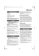 Preview for 64 page of Würth 0702 124 0 Translation Of The Original Operating Instructions