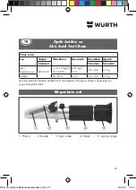 Предварительный просмотр 27 страницы Würth 0704 510 Translation Of The Original Operating Instructions