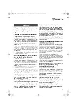 Предварительный просмотр 37 страницы Würth 071455 205 Translation Of The Original Operating Instructions