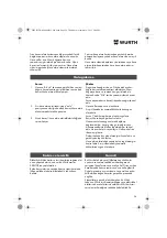 Предварительный просмотр 54 страницы Würth 071455 205 Translation Of The Original Operating Instructions