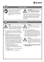 Предварительный просмотр 7 страницы Würth 0715 53 100 Translation Of The Original Operating Instruction