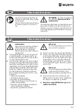 Предварительный просмотр 25 страницы Würth 0715 53 100 Translation Of The Original Operating Instruction