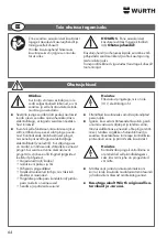 Предварительный просмотр 64 страницы Würth 0715 53 100 Translation Of The Original Operating Instruction