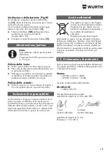 Preview for 19 page of Würth 0715 53 110 Original Operating Instructions