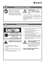 Preview for 75 page of Würth 0715 53 110 Original Operating Instructions