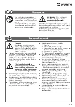 Предварительный просмотр 109 страницы Würth 0715 53 175 Translation Of The Original Operating Instructions