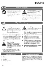 Предварительный просмотр 22 страницы Würth 0715 53 220 Translation Of The Original Operating Instructions