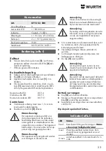 Предварительный просмотр 23 страницы Würth 0715 53 220 Translation Of The Original Operating Instructions