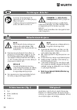 Предварительный просмотр 28 страницы Würth 0715 53 220 Translation Of The Original Operating Instructions