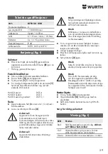 Предварительный просмотр 29 страницы Würth 0715 53 220 Translation Of The Original Operating Instructions