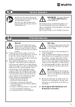 Предварительный просмотр 5 страницы Würth 0715 53 315 Manual