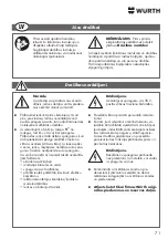 Предварительный просмотр 71 страницы Würth 0715 53 315 Manual