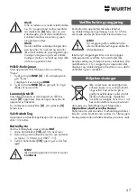 Preview for 47 page of Würth 0715 53 370 Operating Instructions Manual