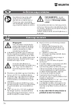 Preview for 74 page of Würth 0715 53 370 Operating Instructions Manual