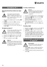 Preview for 96 page of Würth 0715 53 370 Operating Instructions Manual