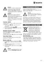 Preview for 97 page of Würth 0715 53 370 Operating Instructions Manual