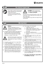 Preview for 104 page of Würth 0715 53 370 Operating Instructions Manual