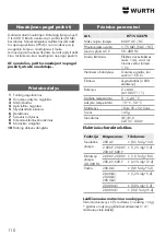 Preview for 110 page of Würth 0715 53 370 Operating Instructions Manual