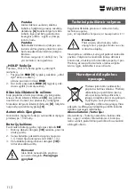 Preview for 112 page of Würth 0715 53 370 Operating Instructions Manual