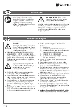 Preview for 114 page of Würth 0715 53 370 Operating Instructions Manual