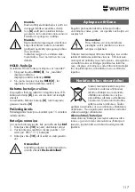 Preview for 117 page of Würth 0715 53 370 Operating Instructions Manual